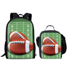 Cartoon Ball Game Pattern Schoolbags Student Backpack Set Unisex OEM Customized Logo thumbnail-3