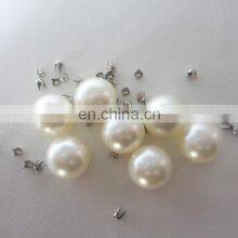 Round Glass Natural Decoration Clothing Shoe Faux Plastic Pearl Beads thumbnail-2