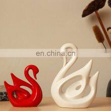 Color Glazed Cheap Swan Wedding Decoration for Newly Couple thumbnail-1