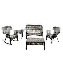 Indoor & Outdoor Chic Style 5 PC Rattan Patio Furniture Set Garden Lawn Sofa Cushioned Seat Wicker Sofa Set thumbnail-1