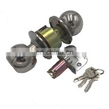 mortise cylindrical ball brass door knob lock handle round shape