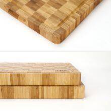 Wholesale Organic Bamboo End Grain Cutting Board With Juice Groove Large Thickness Kitchen Chopping Block Food Butcher Board thumbnail-5