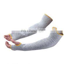 13Gauge HPPE Knit Level 5 Protective Cut Resistant Arm Sleeves With Thumb Slot thumbnail-3