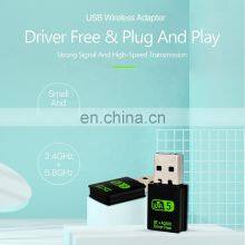ALLINGE XYY374 Mini WIFI USB Adapter WD-4510AC USB WiFi Dongle 600Mbps Wireless Usb thumbnail-2