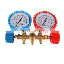 CT-536 C Brass Manifold Gauge Set HVAC Refrigeration System Auto Air Conditioner AC Charging R134A R22 R12 R502 Manifold Gauge thumbnail-3