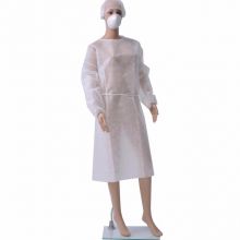 Free Sample Disposable Waterproof PP Polypropylene PE Coating Laboratory Isolation Gown