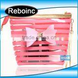 Customized Large Plastic Clear Pvc Round Buttom Bag With Zipper