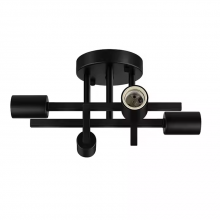 Industrial 4 Light Ceiling Fixture Farmhouse Lighting Matte Black Sputnik Pendant for Kitchen Bedroom Living Room Entrance