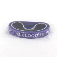 Wholesale Silicone Wristband Stretchy Soft Debossed Ink-filled Promotional Rubber Bracelets for Hospital and Medical Work thumbnail-4