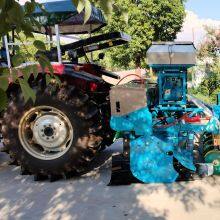 Crops Seeding Fertilizing Machine With Stainless Steel Hopper, Rotary Tiller, Seeding Disc and Land Roller thumbnail-3