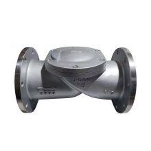 High Quality HC44X Rubber Flap Check Valve Stainless Steel Flange Horizontal Check Valve thumbnail-4
