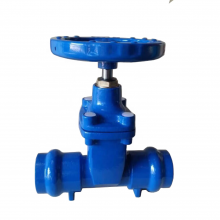 German Standard DIN3352 Socket End Gate Valve Ductile Iron PVC Pipe Elastic Soft Seal Gate Valve Factory Price thumbnail-1