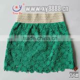 New Design 100% Cotton Embroiderey Skirt with Lace                        
                                                Quality Choice