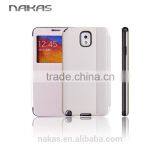 Leather Smart View Window Flip Case Mobile Phone Case for Samsung Note 3