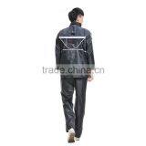 100% Waterproof Hood With a Brim Riding Reflective Raincoat thumbnail-2