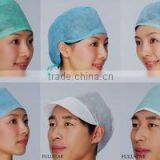 Disposable PP Non Woven Hair Surgical Doctor Caps Colorful With Ties