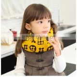 2014 Winter New Flower Pattern Baby Kids Knitted Circle Scarf