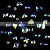 Crystal AB Rhinestone Nail Art Rhinestones in Different Shapes, Crystal AB Nail Art Flatback Rhinestone From CRYSTAL ACE