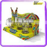 Environmental Cardboard Corrugated Desk Display Box For Beer Glass