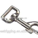 Rigging Nickel Plated Galvanized Bolt Snaps Round Eye,Solid Brass Fixed Eye Bolt Snap Hooks For Handbag for Carabiner thumbnail-2