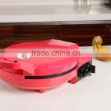 Electric 1800W non-stick coating pizza pancake maker with timer and temperature control