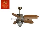 WAHSON brand 52 " 5 blades Antique Brass Luxury Ceiling fan FZD-132-35(A)