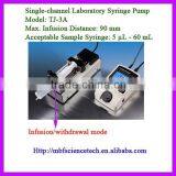 Single-channel Laboratory Syringe Pump, Model: TJ-3A, Infusion Distance: 90mm, Infusion/Withdrawl Mode