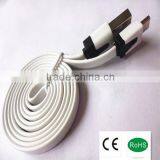 Colorful Cellphone Micro Data Transfer and Charging Usb Flat Cable for Smartphone Cellphone Free Shipping