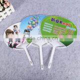 Custom pp Plastic Chinese Hand Fan Hand Fan Big Hand Fans With Printed Sticker