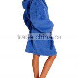 Wholesale Warm Winter Kids Colored Hooded Terry Bathrobe thumbnail-3