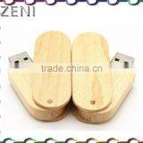 Customized Logo Print Carved Promotional Cute Usb Flash Drive Wood thumbnail-5