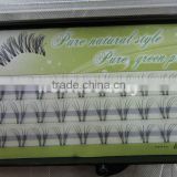 OEM supplier wholelesale price 2013 new style hand flare eyelash extensions private logo and package avaliable