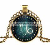 Mysterious Zodiac Glass Cabochon Pendant Necklace Glass&Alloy thumbnail-6