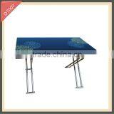 Modern Wrought Iron Metal Folding Glass Dining Table Set