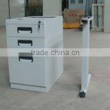 Luoyang MDF Top Metal Frame L-shape Light Grey Steel Office Table thumbnail-5