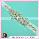 HC2082 Pair of Heart Appliques Wholesale Sew on Bling Stone Appliques,Handmade Bling Bead Applique