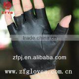 Ladies Driving Half Finger Leather Gloves