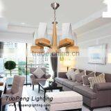 Solid Wood and Meatl Pendent Lamp