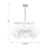 Modern Art White Swan Chandelier Lighting 29001 thumbnail-2
