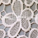 fancy polyester/cotton crochet lace embroidery fabric