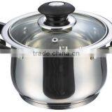 AH3620 16cm,18cm,20cm,22cm,24c,26cm,28cm, 30CM Stainless Steel Sauce Pot thumbnail-1