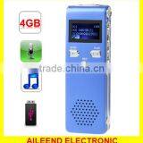 Support Telephone Recording Monitor Hearing Aid & VOR Voice 4GB MP3 Digital Voice Recorder