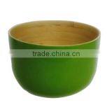 High Quality Vietnam Spun Bamboo Product Natural Inside Vegetable Bowl