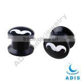 Fashion Piercing Custom Wholesale Epoxy Logo Acrylic Ear Plugs thumbnail-2