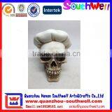 Army Helmet Soldier Skull Skeleton Halloween War Figurine Decor thumbnail-2