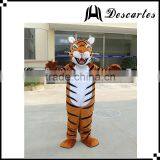 Singapore festival dress plush fierce tiger mascot costume for adults