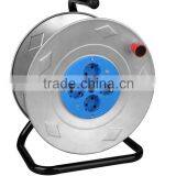 Euro Cable Reel Steel Iron Extension Cord Reel VDE Cable H05VV-F 3G1.5 25/50M 16A 250V VDE Plug ROHS