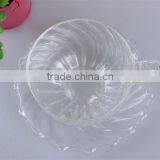 Wholesale High Borosilicate Glass Drinking Cup With Saucer and Handle in Stripe Glass for Tea or Coffee thumbnail-4