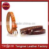 Hot new candy lady patent leather women's leather belt thin belt Korean fashion wholesale