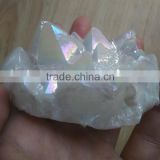 Angel aura titanium rainbow aura quartz crystal cluster healing stones